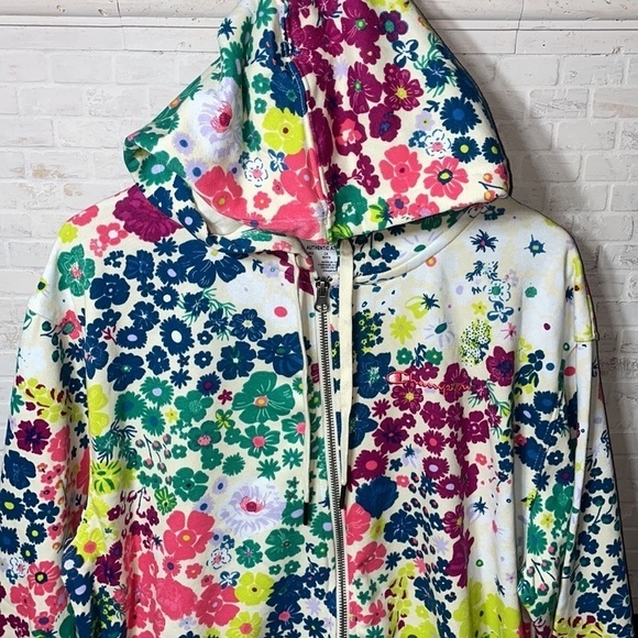 Champion Floral Print Campus Moisture Wick Athleisure Hoodie Zip Up Sport Jacket - Picture 4 of 13